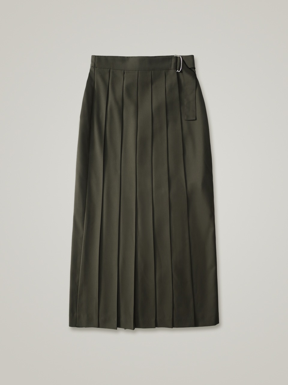 comos 961 pleats wrap skirt (khaki)