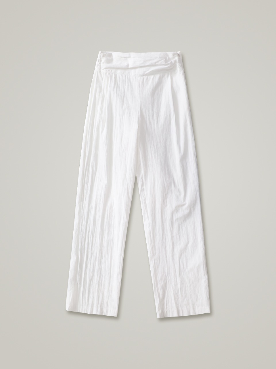 comos 867 waist shirring pants (white)