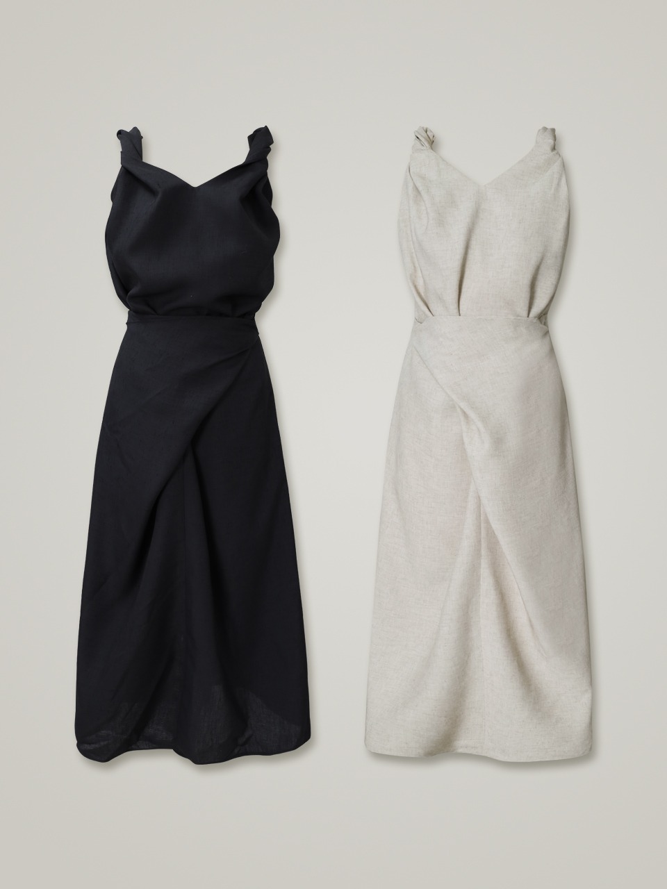 comos 900 draping twist sleeveless dress (2color) 3/8일 예약배송
